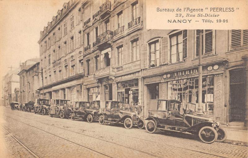 Carte postale ancienne Nancy - Bureaux De L'Agence Peerless Rue Saint Dizier A Nancy à Nancy