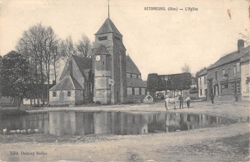 Carte postale ancienne Hetomesnil - Eglise à Hétomesnil