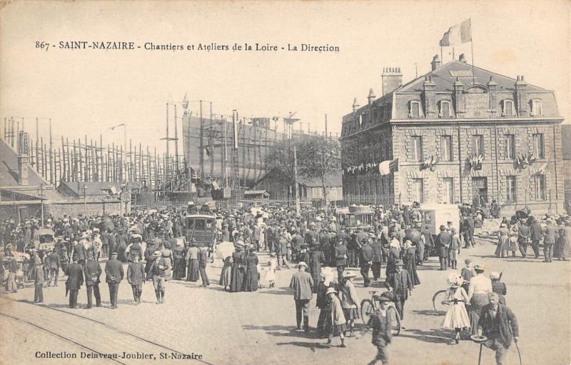 Carte postale ancienne Saint Nazaire - Chantiers Et Ateliers De La Loire - La Direction à Saint-Nazaire