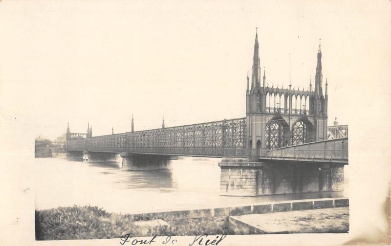 Carte postale ancienne Pont De Kiel - Carte Photo