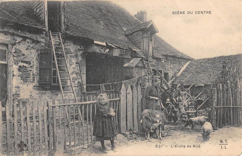 Carte postale ancienne Scene Du Centre - L'Arche De Noe