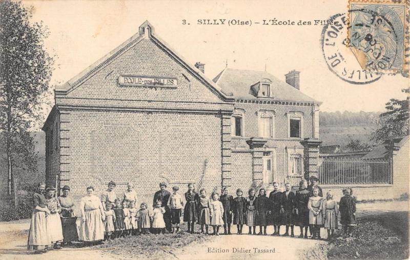 Carte postale ancienne Silly - L'Ecole Des Filles