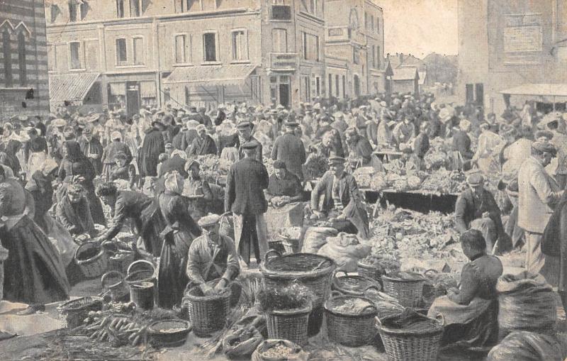 Carte postale ancienne Berck Sur Mer - Scene De Marche à Berck