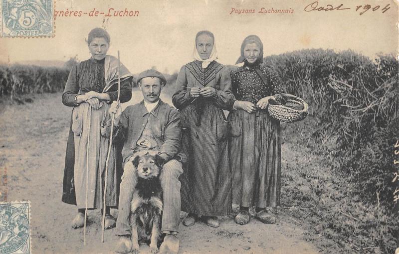 Carte postale ancienne 31 Bagneres De Luchon - Paysans Luchonnais