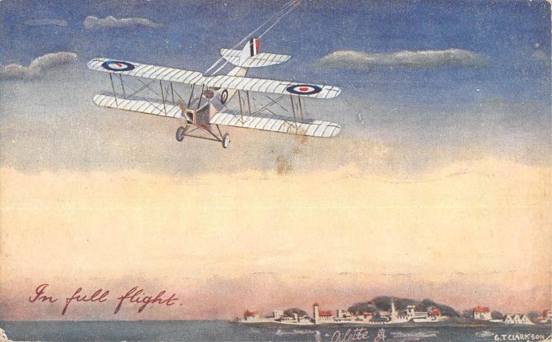 Carte postale ancienne Aviation - Full Flight