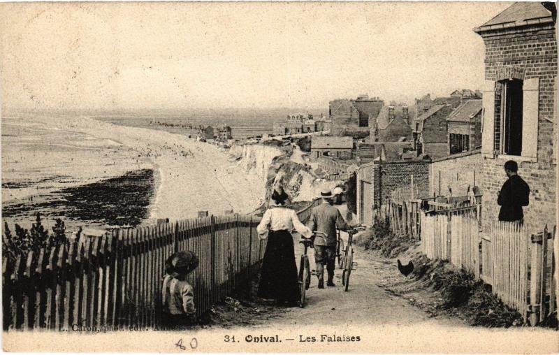 Carte postale ancienne Onival les Falaises