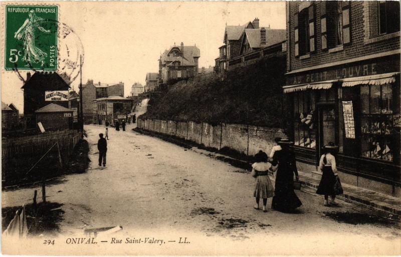 Carte postale ancienne Onival Rue Saint-Valery