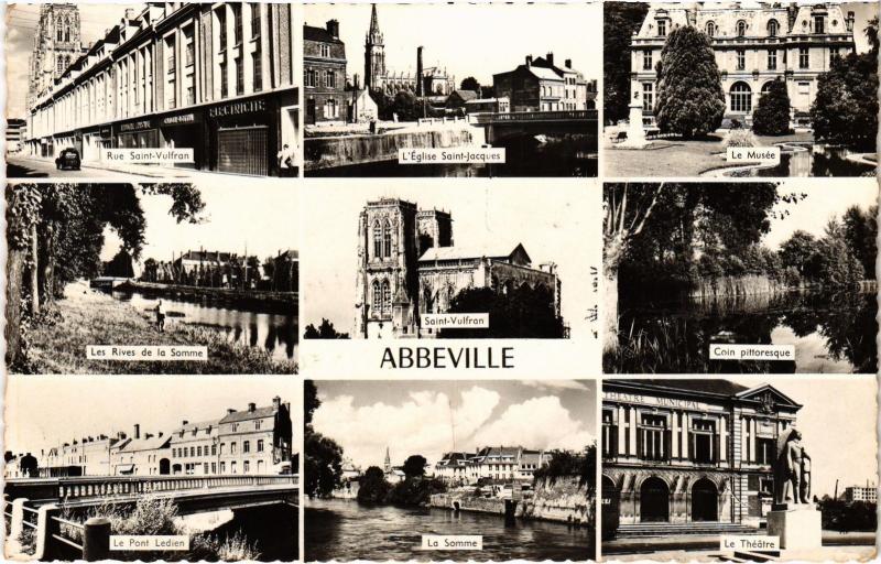 Carte postale ancienne Abbeville souvenir à Abbeville