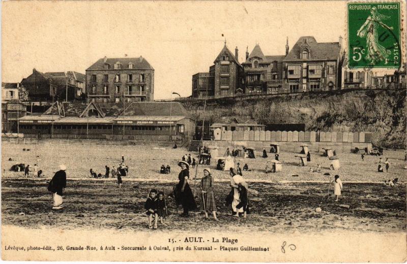 Carte postale ancienne Ault la plage