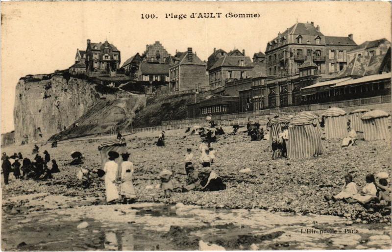 Carte postale ancienne Ault la plage