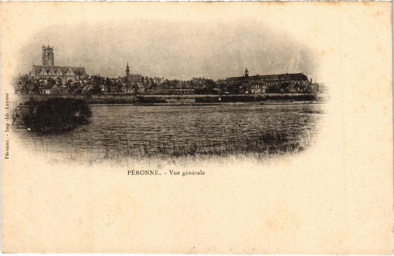 Carte postale ancienne Peronne vue generale