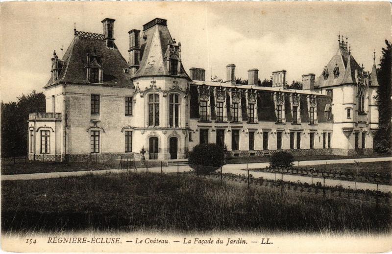 Carte postale ancienne Regniere Ecluse le chateau