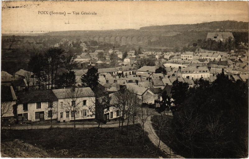 Carte postale ancienne Poix vue generale