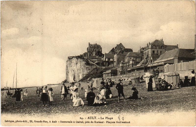 Carte postale ancienne Ault la plage