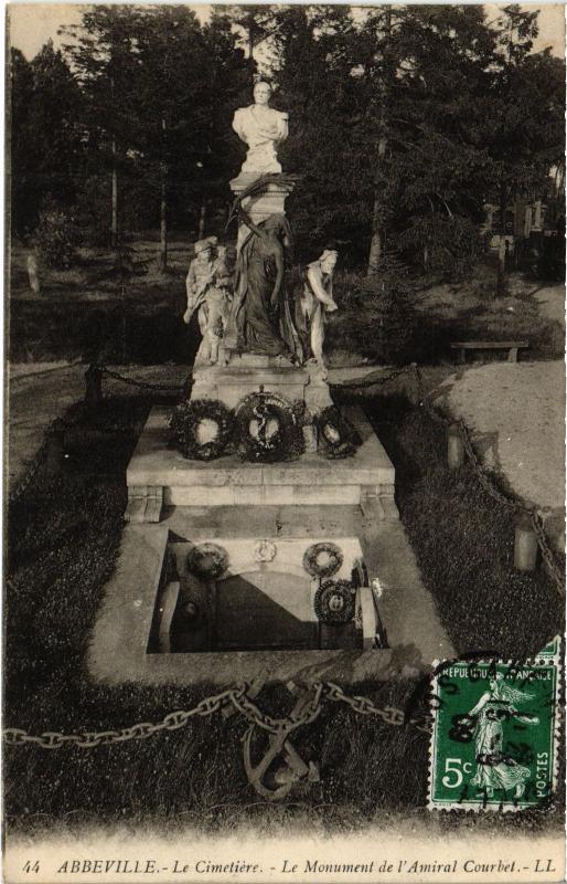 Carte postale ancienne Abbeville le Cimetiere à Abbeville