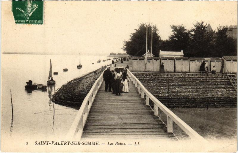 Carte postale ancienne St Valery sur Somme les Bains