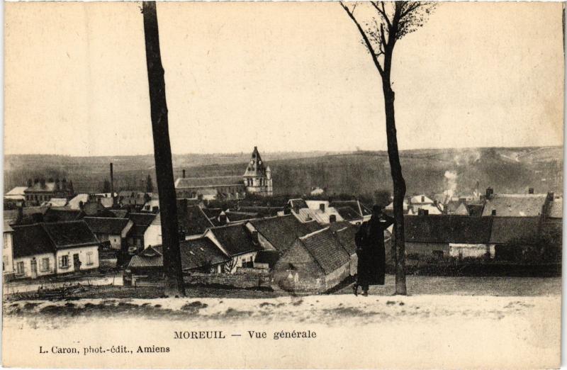 Carte postale ancienne Moreuil vue generale à Moreuil