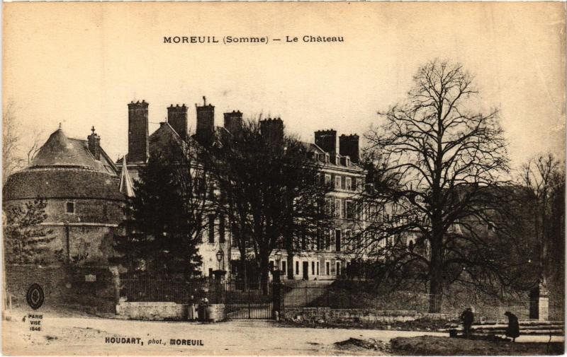 Carte postale ancienne Moreuil le chateau à Moreuil