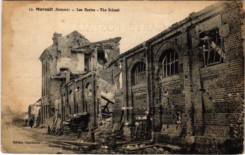 Carte postale ancienne Moreuil les Ecoles à Moreuil