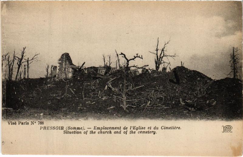 Carte postale ancienne Pressoir Emplcement de l'eglise