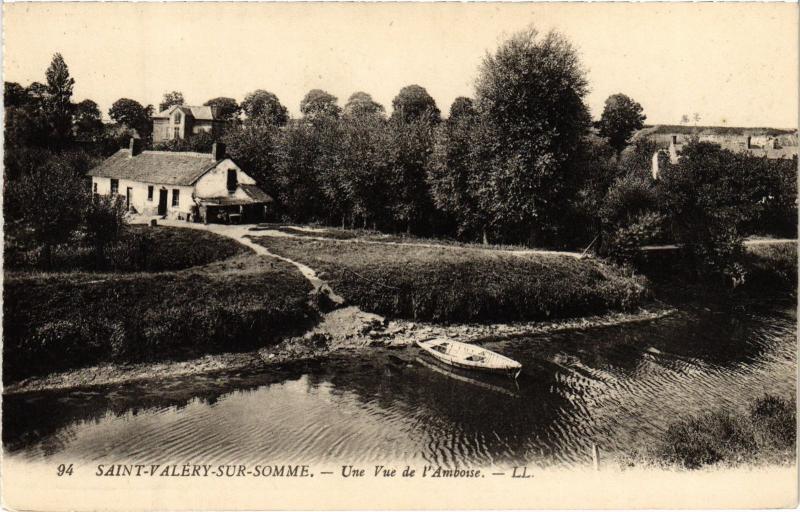 Carte postale ancienne St Valery sur Somme une vue de l'Amboise