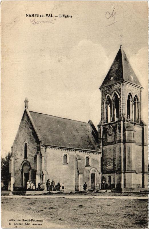 Carte postale ancienne Namps au Val eglise