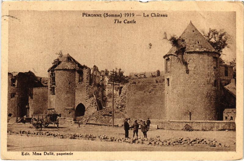 Carte postale ancienne Peronne le chateau