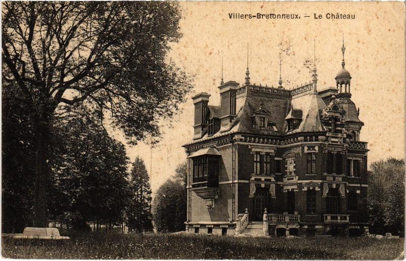 Carte postale ancienne Villers Bretonneux le chateau à Villers-Bretonneux