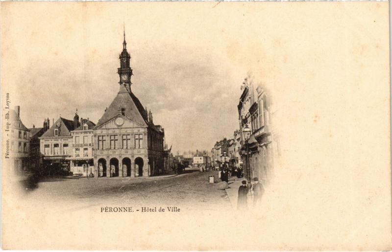 Carte postale ancienne Peronne Hotel de Ville