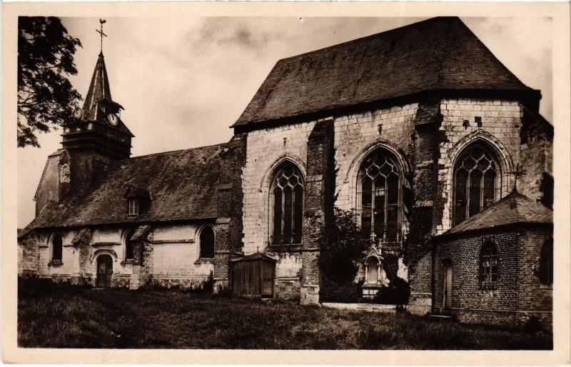 Carte postale ancienne Woincourt Eglise à Woincourt