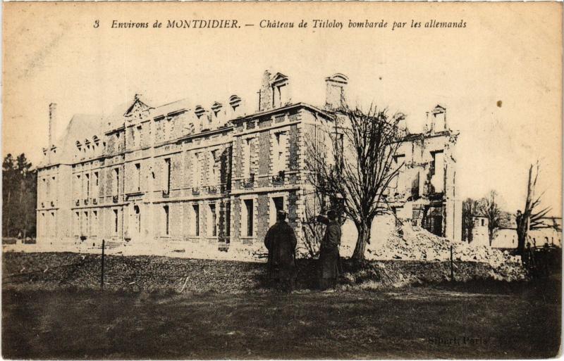 Carte postale ancienne Tilloloy le chateau à Tilloloy