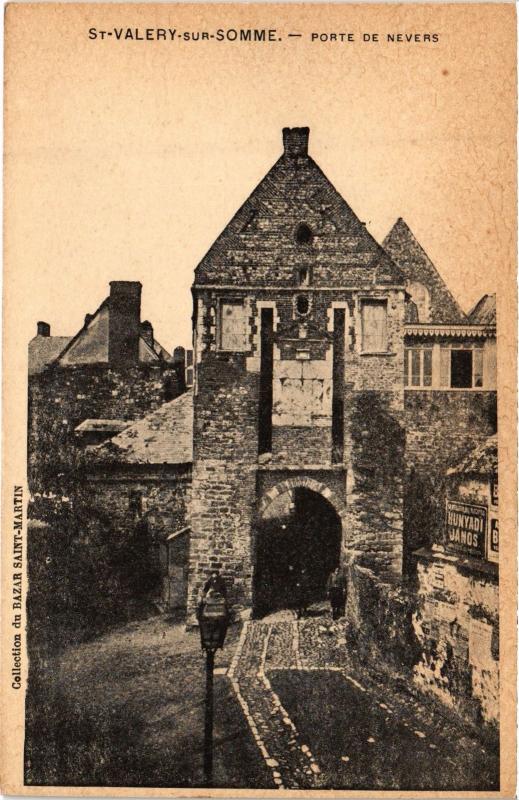 Carte postale ancienne St Valery sur Somme Porte de Nevers