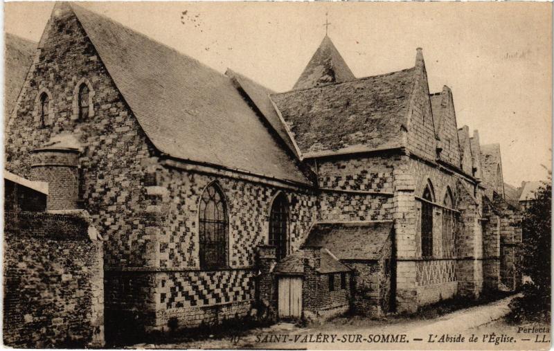 Carte postale ancienne St Valery sur Somme Abside de l'Eglise