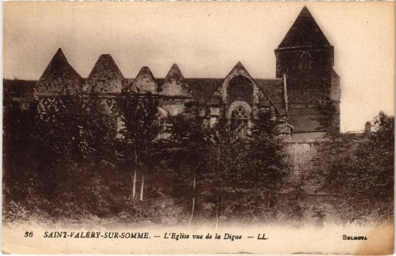 Carte postale ancienne St Valery sur Somme Eglise