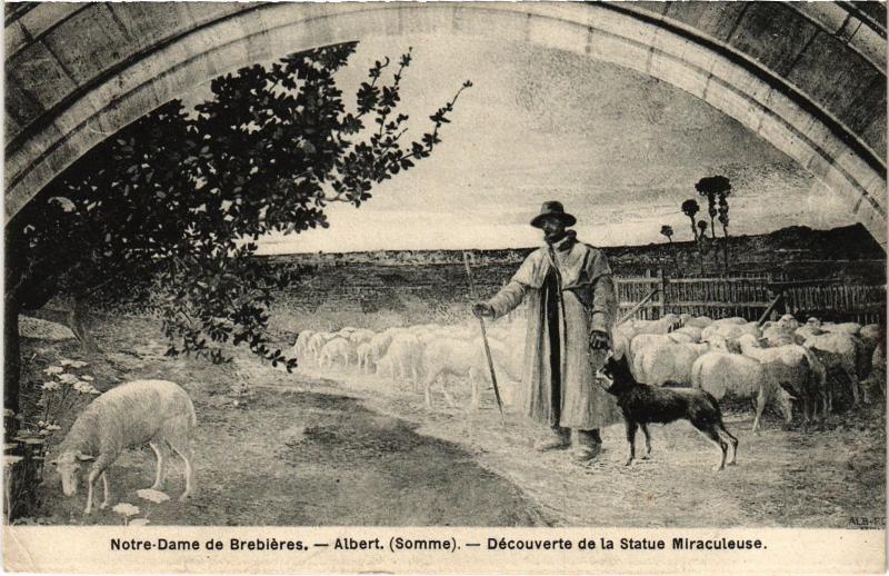 Carte postale ancienne Albert N.-D. de Brebieres Decouverte de la Statue Miraculeuse à Albert