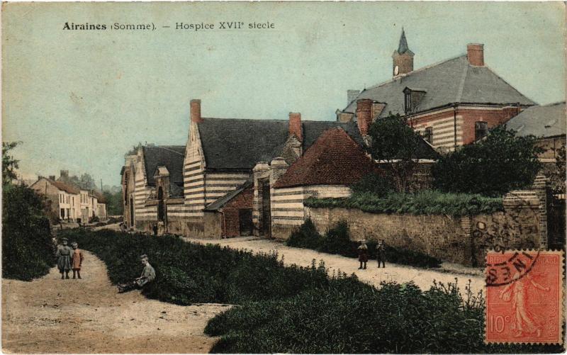 Carte postale ancienne Airaines Hospice à Airaines