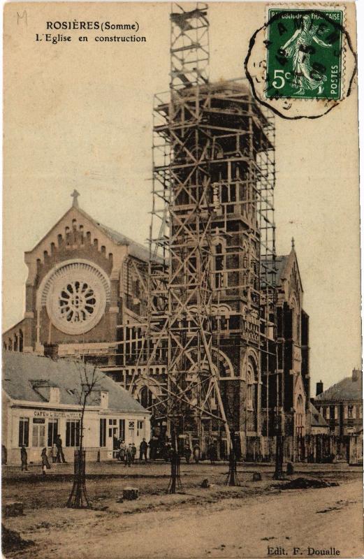 Carte postale ancienne Rosieres Eglise