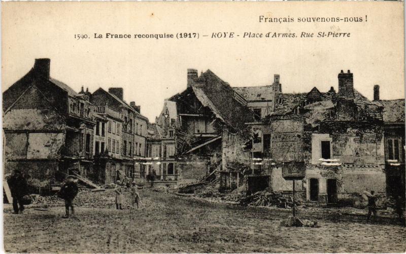 Carte postale ancienne Roye Place d'Armes