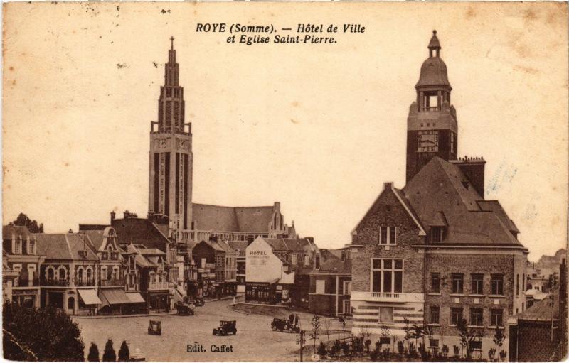 Carte postale ancienne Roye Hotel de Ville