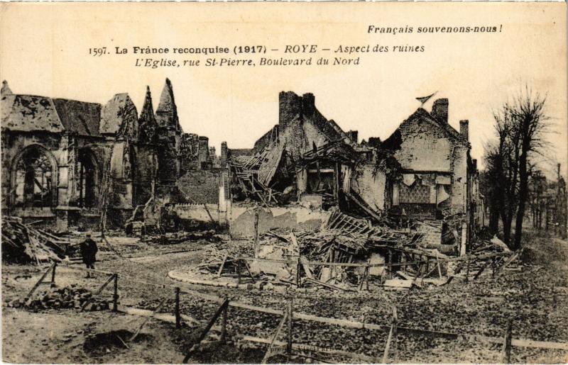 Carte postale ancienne Roye eglise