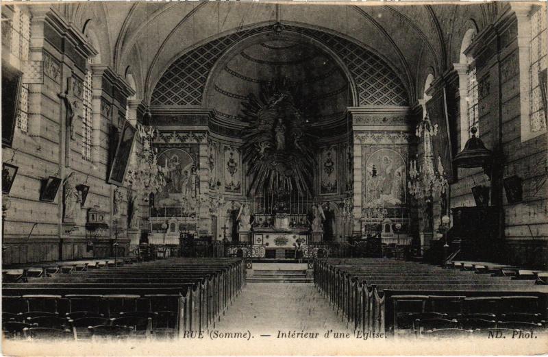 Carte postale ancienne Rue interieur d'une eglise