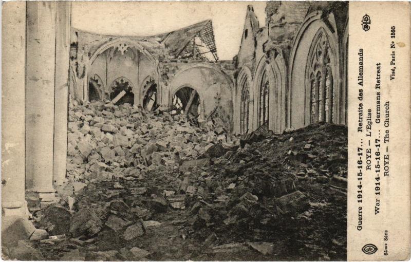 Carte postale ancienne Roye eglise