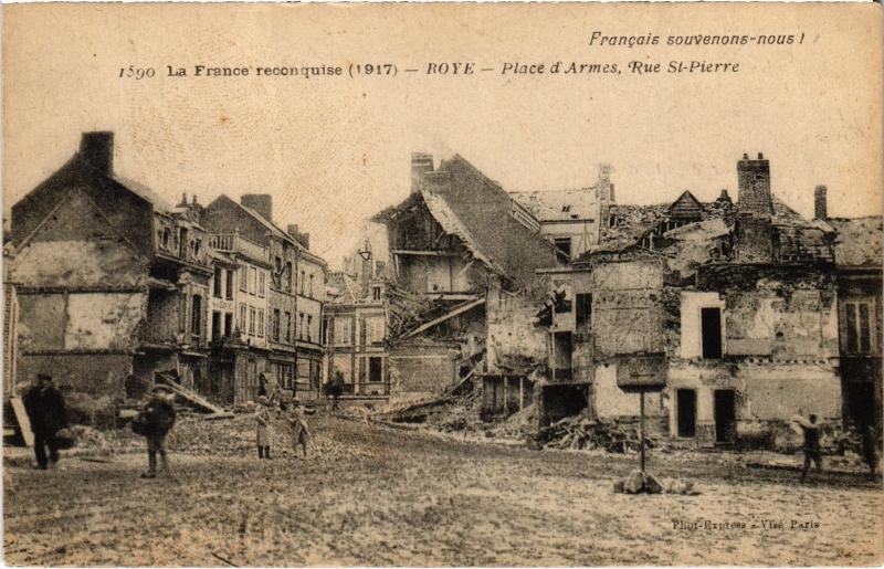Carte postale ancienne Roye Place d'Armes