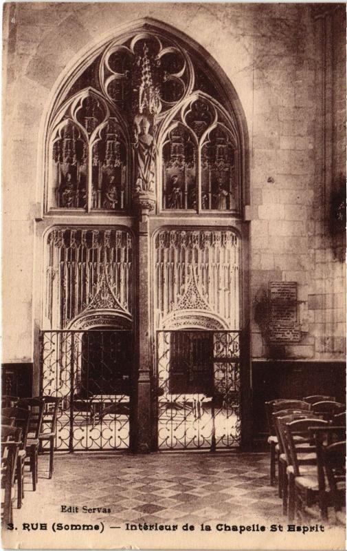 Carte postale ancienne Rue interieur de la Chapelle Saint-Esprit