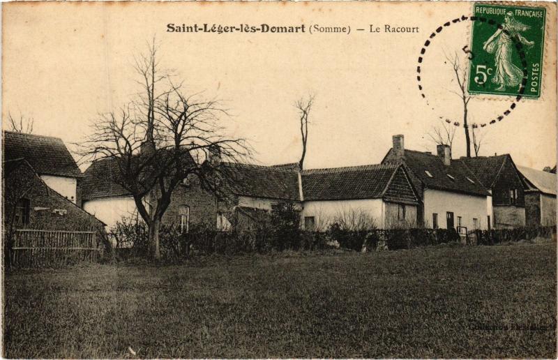 Carte postale ancienne Saint Leger les Domart le Racourt