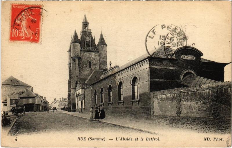 Carte postale ancienne Rue Abside et le Beffroi