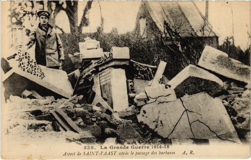 Carte postale ancienne Aspect de Saint Vaast