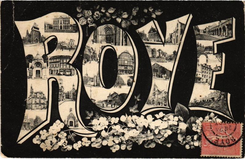 Carte postale ancienne Roye souvenir