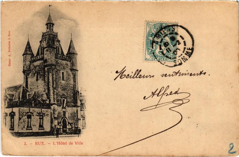 Carte postale ancienne Rue Hotel de Ville