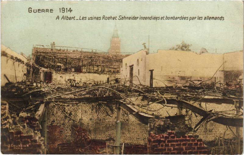 Carte postale ancienne Albert Usines Rochet Schneider à Albert
